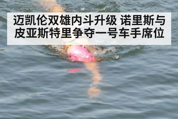 迈凯伦双雄内斗升级 诺里斯与皮亚斯特里争夺一号车手席位